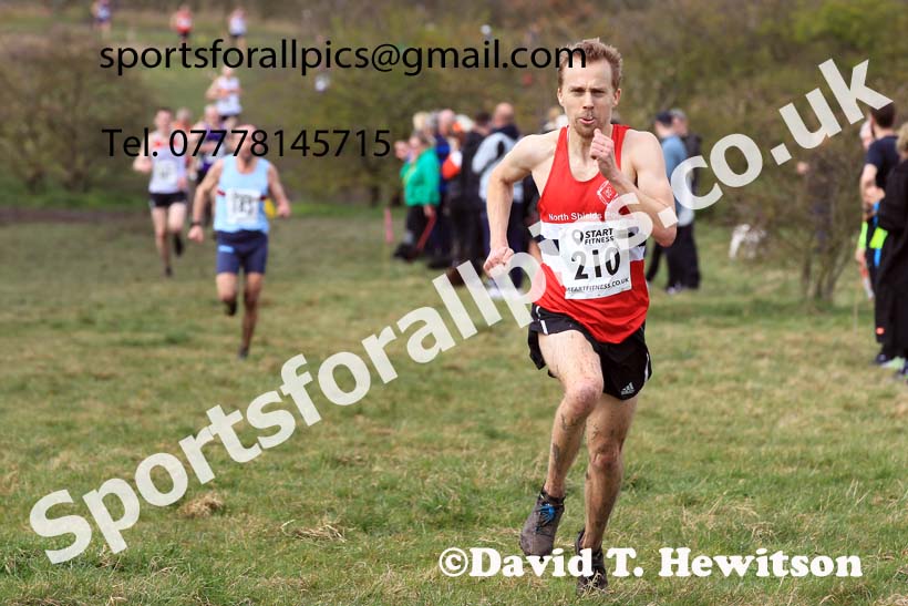 Men 35 to 60 in the 2023 BMAF Cross Country Champs., Wallsend. Photo: David T. Hewitson/Sports for All Pics
